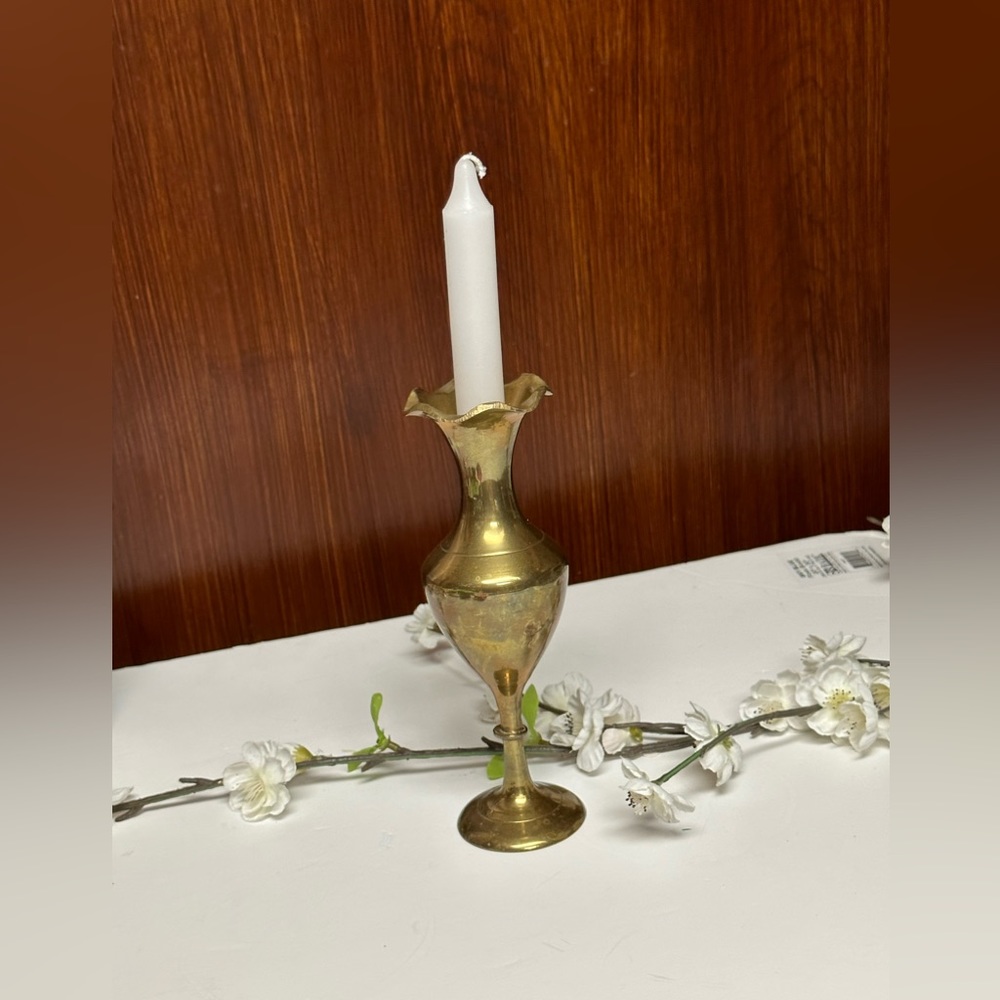 Vintage Vase Solid Brass
